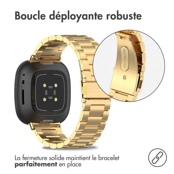 imoshion Bracelet en acier Fitbit Versa 4 / 3 / Sense (2) - Doré
