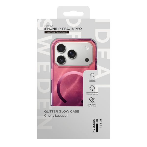 iDeal of Sweden Coque Clear MagSafe Apple iPhone 18 Pro / 17 Pro - Cherry Lacquer