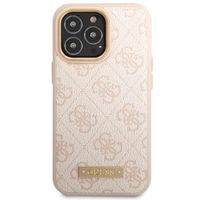 Guess Coque 4G Logo Monogram MagSafe Apple iPhone 14 Pro - Rose