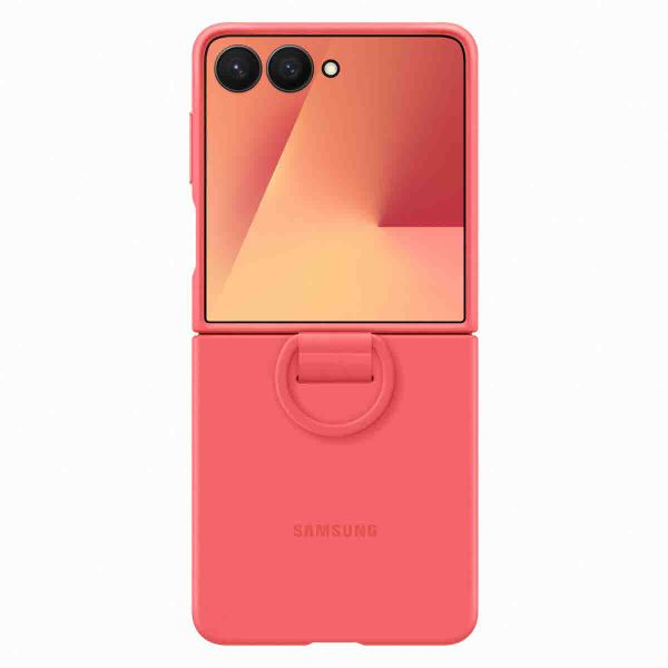 Samsung Original Coque en silicone Ring Samsung Galaxy Z Flip 7 - Red