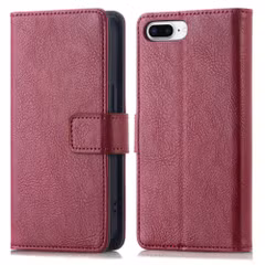 imoshion Étui de télephone portefeuille de luxe Apple iPhone 8 Plus / 7 Plus - Bordeaux