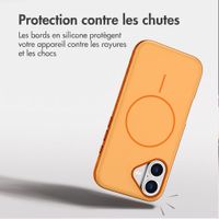 imoshion Coque arrière Color avec Thin MagSafe Ring Apple iPhone 17 - Orange