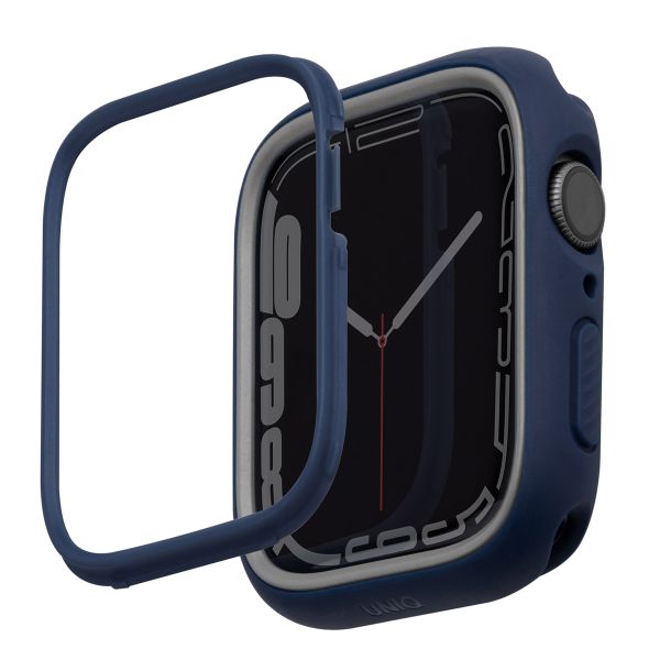 Uniq Coque Moduo avec lunette Apple Watch - 44 / 45 mm - Marine (Blue/Grey)