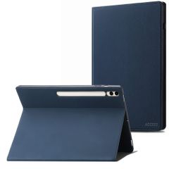 Accezz Coque tablette Classic Samsung Galaxy Tab S10 Plus / Tab S9 FE Plus / Tab S9 Plus - Bleu foncé