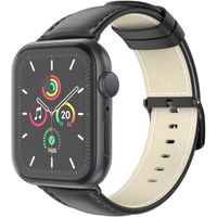 imoshion Bracelet Classic en cuir Apple Watch | 44/45/46/49 mm - Noir