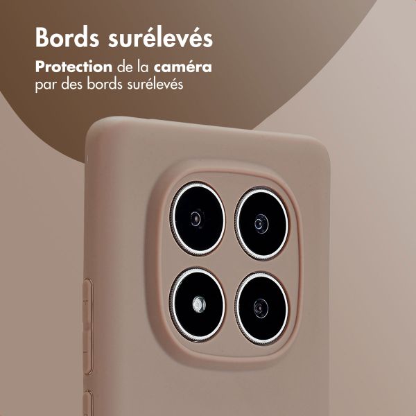 imoshion Coque Couleur Xiaomi Redmi Note 14 Pro (5G) - Marron