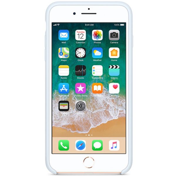 Apple Coque en silicone Apple iPhone 8 Plus / 7 Plus - Sky Blue