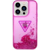Guess Coque Liquid Glitter Apple iPhone 14 Pro Max - Rose Fuchsia