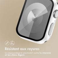 imoshion Coque rigide à couverture complète Apple Watch 7 / 8 / 9 - 45 mm - Blanc