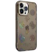 Guess Coque Peony Glitter Apple iPhone 14 Pro Max - Noir