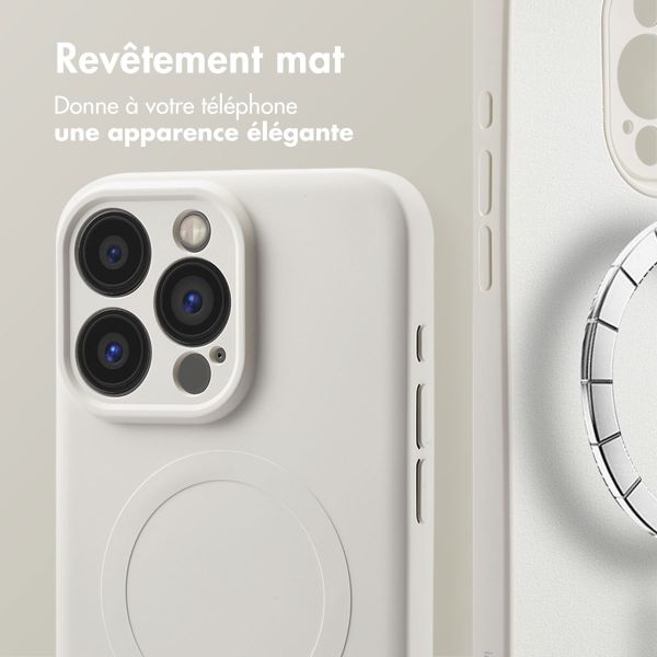 imoshion Coque Couleur avec MagSafe Apple iPhone 15 Pro Max - Beige