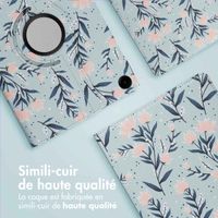 imoshion Coque tablette Design rotatif à 360° Samsung Galaxy Tab A9 Plus - Flowers