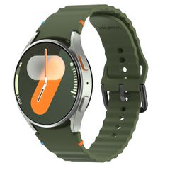 imoshion Bracelet Wave en silicone Samsung Galaxy Watch 4 / 5 / 6 / 7 / FE (20 mm) - Vert foncé