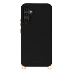 Selencia Coque arrière Rivièra avec MagSafe avec crochets amovibles Samsung Galaxy A34 (5G) - Velvet Black