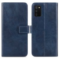 imoshion Étui de télephone portefeuille de luxe Samsung Galaxy A03s - Bleu foncé