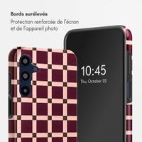 Selencia Coque arrière Vivid Samsung Galaxy A16 - Check This Burgundy