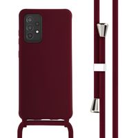 imoshion Coque en silicone avec cordon Samsung Galaxy A52(s) (5G/4G) - Rouge foncé