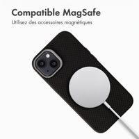 Accezz Coque arrière Mesh avec MagSafe Apple iPhone 15 - Noir