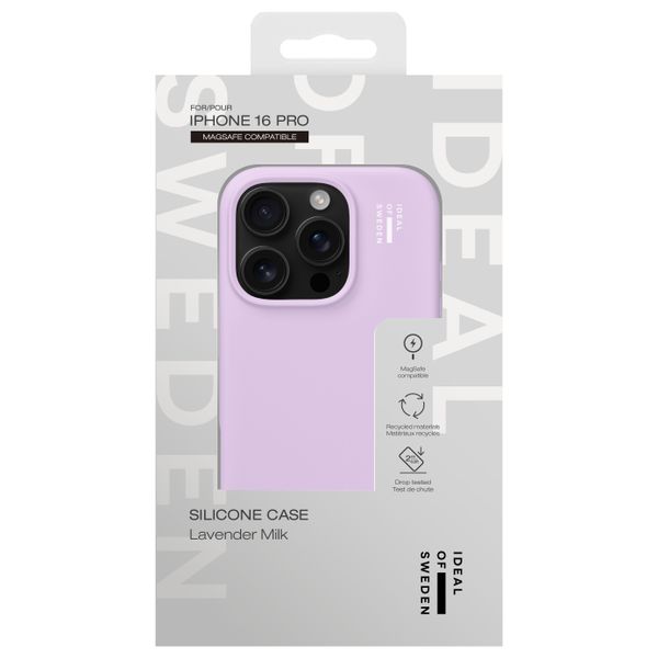 iDeal of Sweden Coque en silicone avec MagSafe Apple iPhone 16 Pro - Lavender Milk