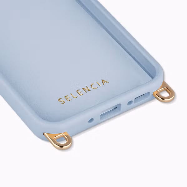 Selencia Coque arrière Rivièra avec MagSafe avec crochets amovibles Samsung Galaxy A36 / A56 - Powder Blue