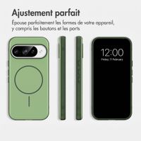 imoshion Coque arrière Color avec Thin MagSafe Ring Google Pixel 9 / 9 Pro - Vert foncé