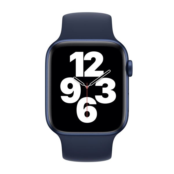 Apple Bracelet Boucle unique en Silicone Apple Watch | 38/40/41/42 mm - Taille 1 - Deep Navy