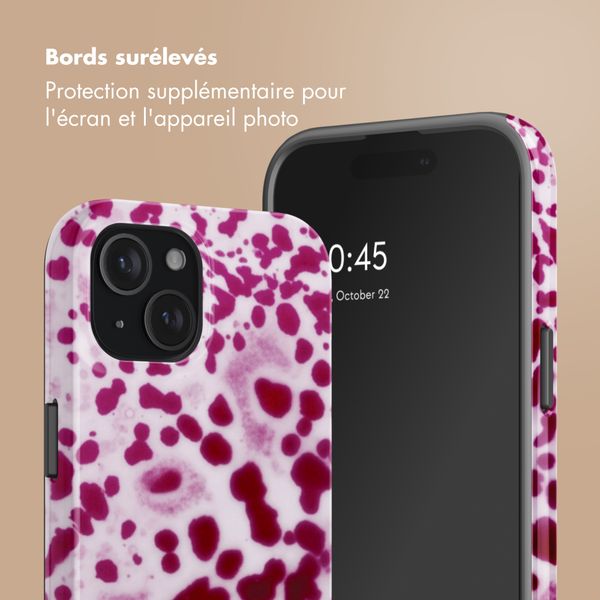 Selencia Coque arrière Vivid Apple iPhone 15 - Cosmic Orchid