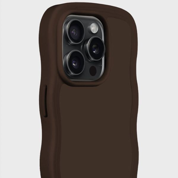Holdit Coque Wavy Apple iPhone 14 Pro Max - Chocolate