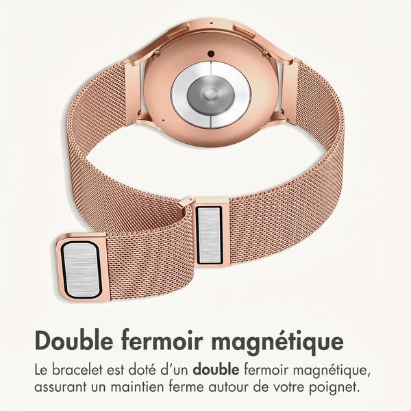 imoshion Bracelet magnétique milanais  - Connexion universelle 18 mm - Rose Gold