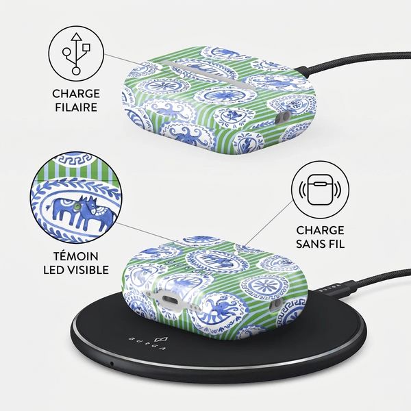 Burga Coque rigide Apple AirPods Pro 3 - Taverna