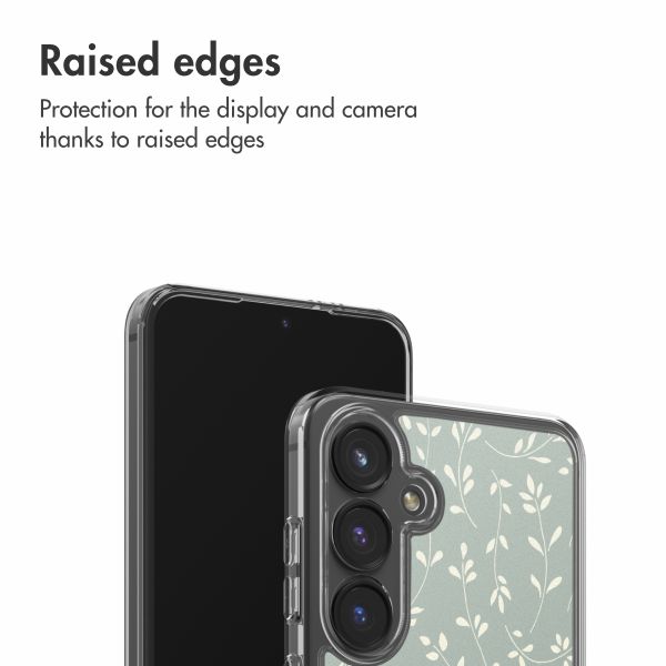 imoshion Coque Design Samsung Galaxy S24 FE - Smoke Green Flowers