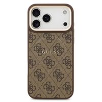 Guess Coque MagSafe Classic avec logo 4G Apple iPhone 17 Pro - Marron
