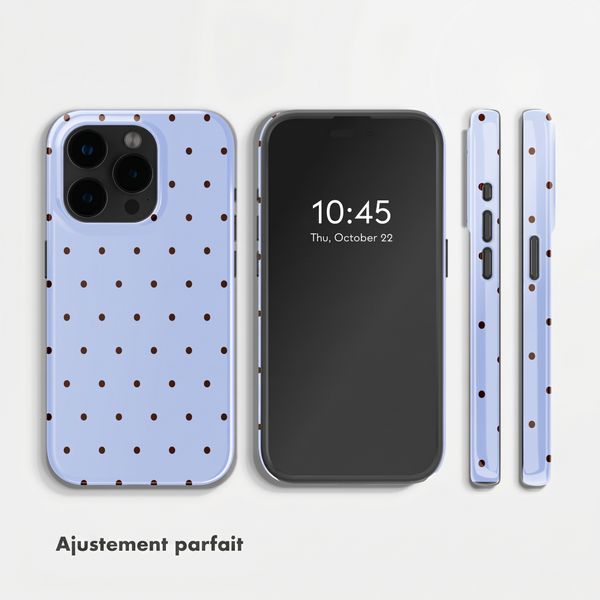 Selencia Coque arrière Vivid Apple iPhone 15 Pro - Happy Dots Digital Sky