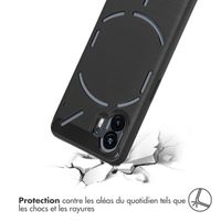 imoshion Coque Brushed Nothing Phone (2a) / (2a) Plus - Noir