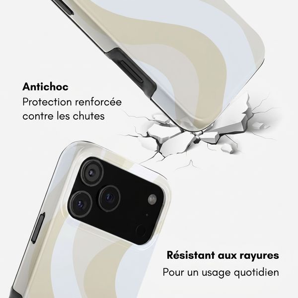 Selencia Coque arrière Vivid Apple iPhone 18 Pro - Desert Waves Beige