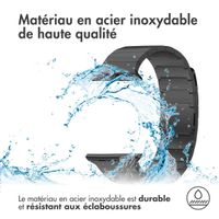 Selencia Bracelet magnétique en acier Apple Watch | 38/40/41/42 mm - Noir