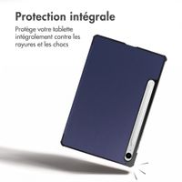 imoshion Coque tablette Trifold Samsung Galaxy Tab S10 FE Plus - Bleu foncé