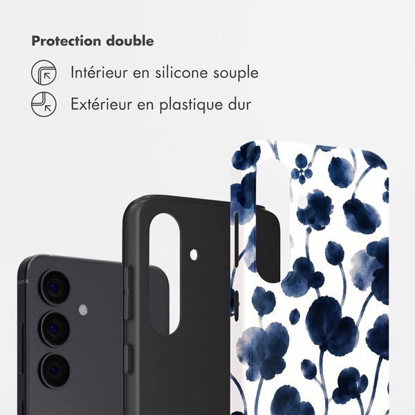 Selencia Coque arrière Vivid Samsung Galaxy S24 - Midnight Blossom
