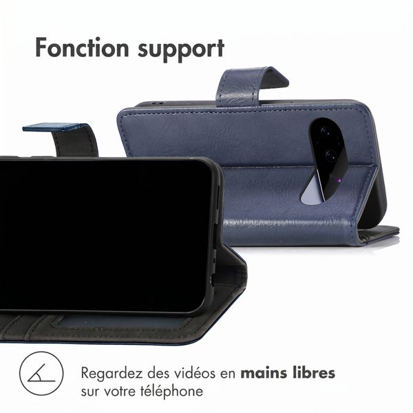 imoshion Étui de télephone portefeuille de luxe Google Pixel 11 Pro - Bleu foncé