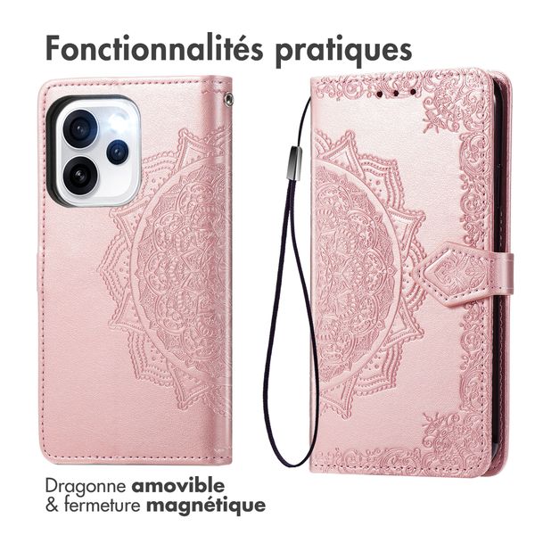 imoshion Etui de télephone Mandala Oppo Reno15 F (5G) - Rose Gold