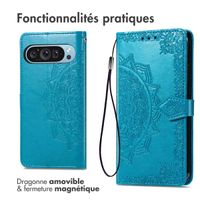imoshion Etui de télephone Mandala Google Pixel 9 / 9 Pro - Turquoise