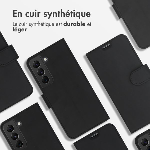 Accezz Étui de télephone Wallet Samsung Galaxy S22 - Noir