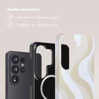 Selencia Coque arrière Vivid avec MagSafe Samsung Galaxy S26 Ultra - Desert Waves Beige