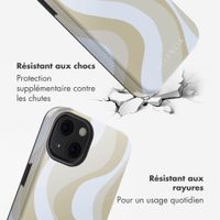 Selencia Coque arrière Vivid avec MagSafe Apple iPhone 13 - Desert Waves Beige