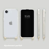 Selencia Coque arrière avec crochets amovibles Apple iPhone 17e / 16e - Transparent
