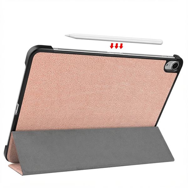 imoshion Coque tablette Trifold Apple iPad Air 11 pouces (2026) M4 / (2025) M3 / (2024) M2 / Air 5 (2022) / Air 4 (2020) - Rose Doré