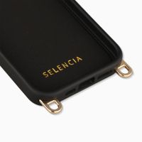 Selencia Coque arrière Rivièra avec MagSafe avec crochets amovibles Apple iPhone 15 Pro - Velvet Black