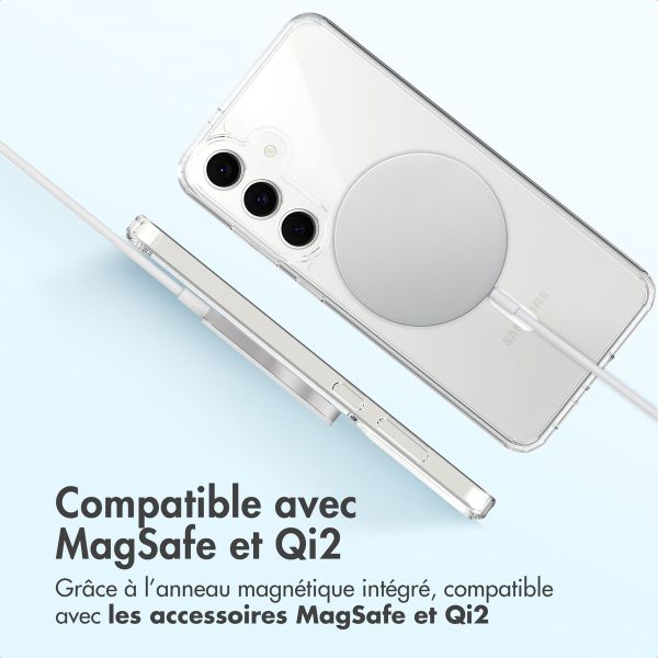 Accezz Coque arrière Xtreme Impact avec MagSafe Samsung Galaxy S25 FE - Transparent