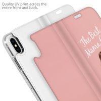 Concevez votre propre housse portefeuille Apple iPhone X / Xs - Blanc