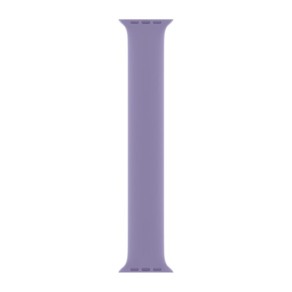 Apple Bracelet Boucle unique en Silicone Apple Watch | 44/45/46/49 mm - Taille 12 - English Lavender